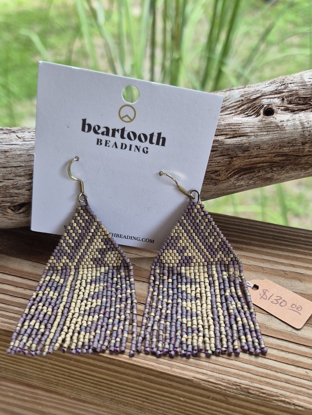 Handcrafted "Beartooth Beading" Beautiful Beaded Dangle Earrings